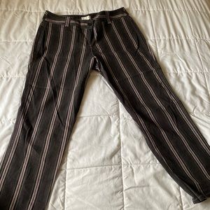 Striped trousers
